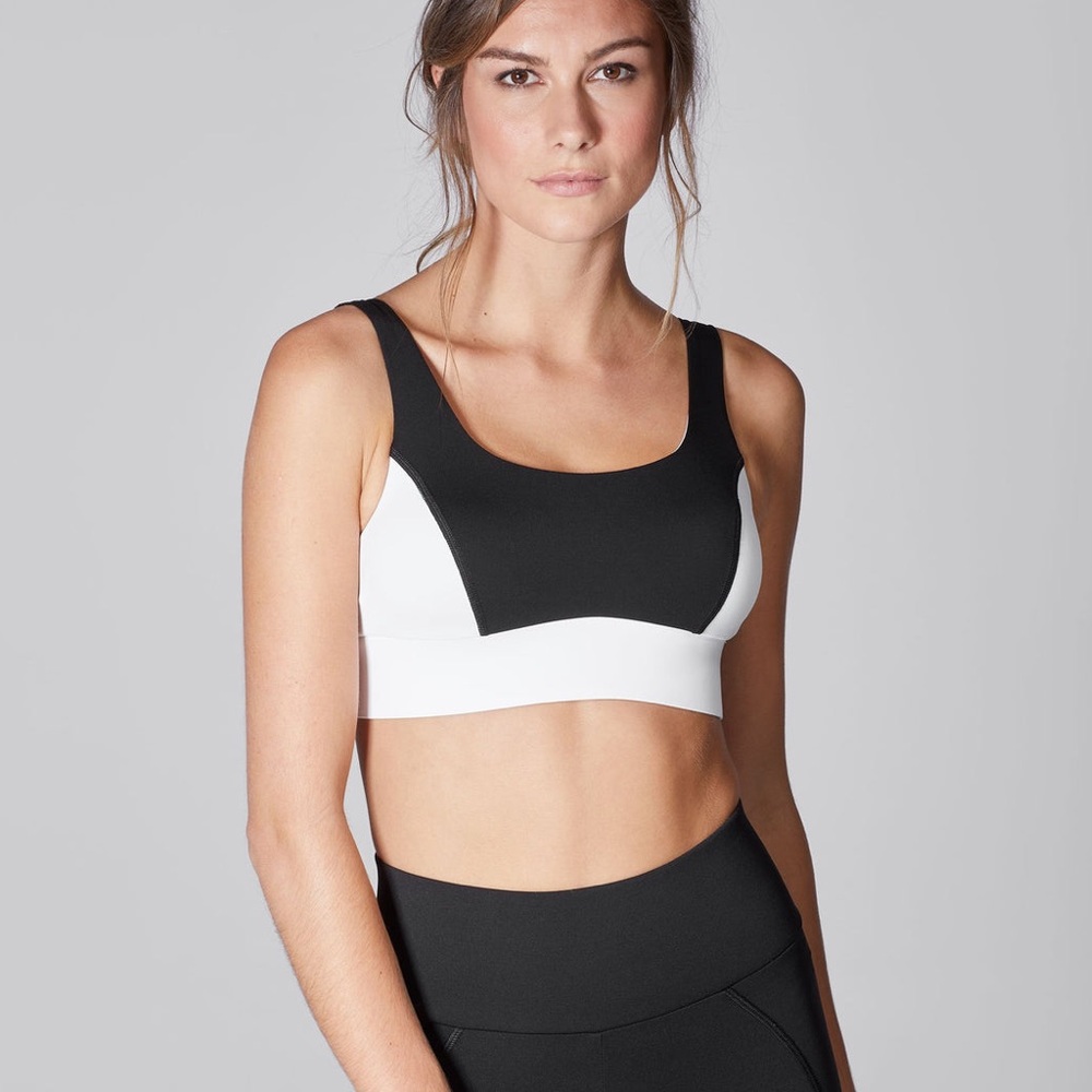 MICHI “WAVE” Black and White Sports Bra